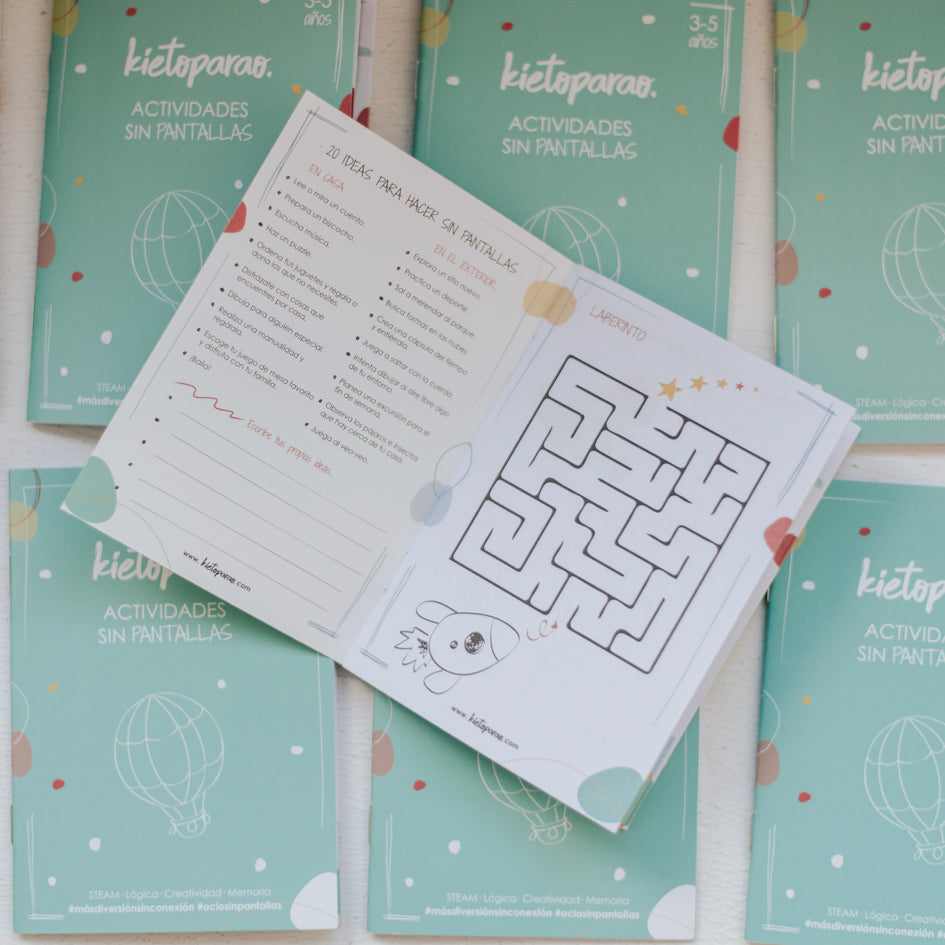 COMBO de Regalo Kietoparao Medium + Mini Cubos + 2 Libritos de Actividades + Mi Agenda Estacional - Kietoparao México