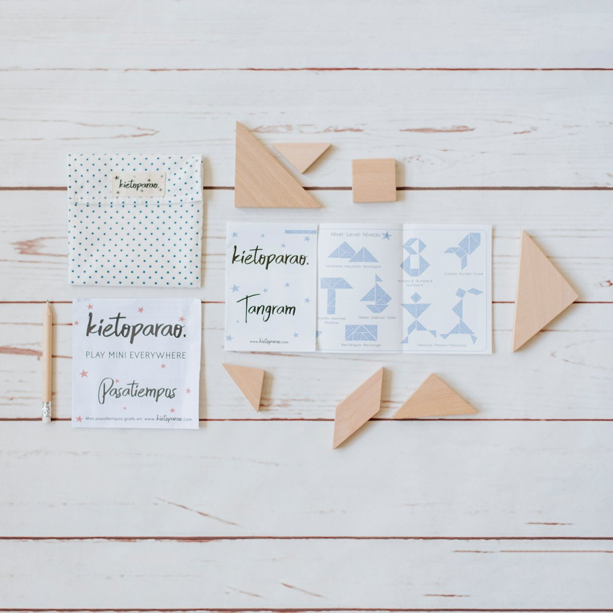 COMBO Regalo Kit Original + Kit Mini Tangram+ 2 Libritos de Actividades - Kietoparao México